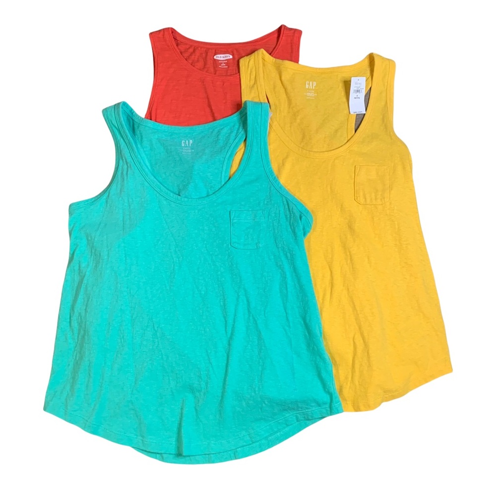 Three NWT Gap & Old Navy tank tops